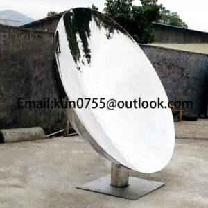 Mirror polishing concave sculpture