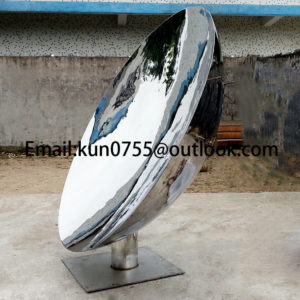 Mirror polishing concave sculpture