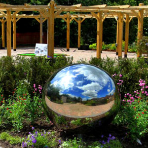Large Stainless Steel Garden Spheres