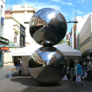 Large Stainless Steel Garden Spheres