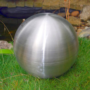 brushed stainless steel sphere