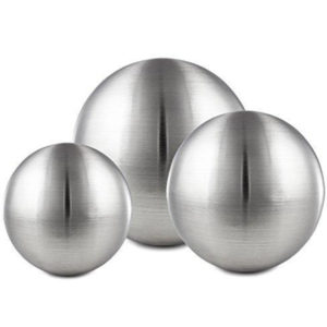 brushed stainless steel sphere