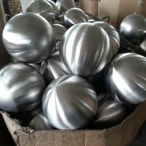 brushed stainless steel sphere