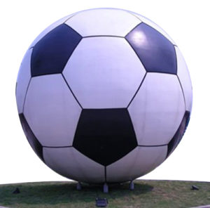 football-stainless-steel-sculpture