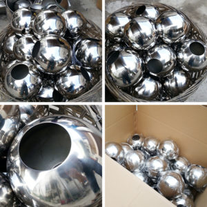 stainless steel hollow ball with hole