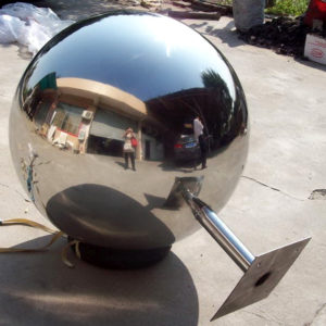 Large Stainless Steel Garden Spheres