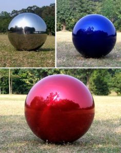 High-polished-outdoor-garden-modern-metal-art-ball-designs-with-different-color-for-sales
