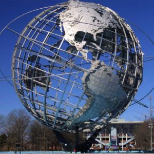 Large-outdoor-world-globe-metal-stainless-steel