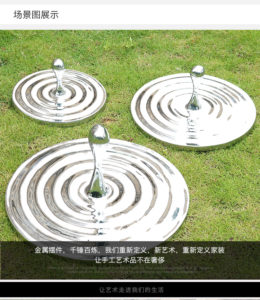 Outdoor Abstract landscape stainless steel water drop sculpture decoration