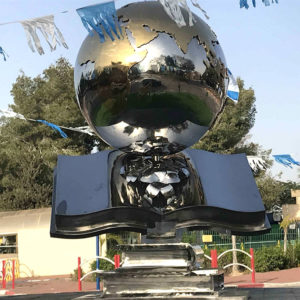 Outdoor-Metal-304-Stainless-Steel-Globe-With