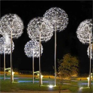 Stainless steel dandelion lighting