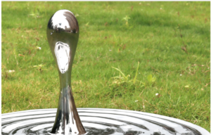 Outdoor Abstract landscape stainless steel water drop sculpture decoration
