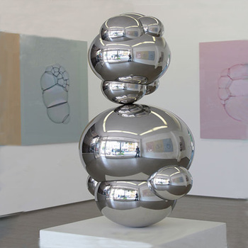 Contemporary Decorative Metal Stainless Steel Balloon Sculpture