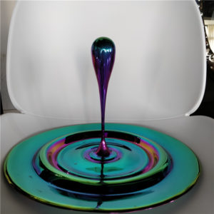 Designing Water Drop Electroplating Stainless Steel Sculpture for Pool Decoration
