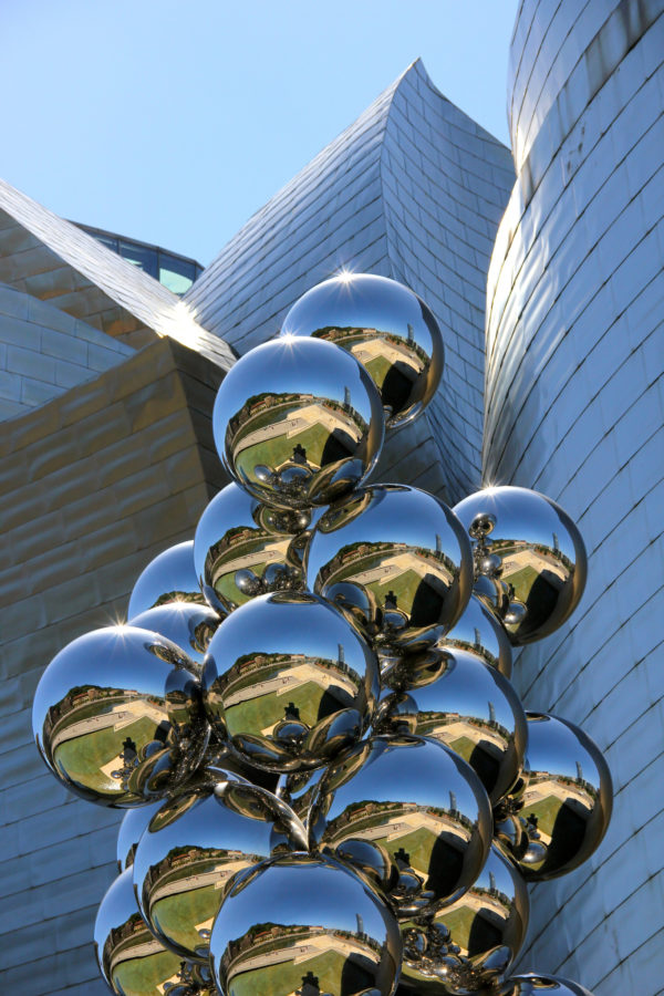 Modern garden stainless steel sculpture 29 small ball stainless steel hollow ball sculpture