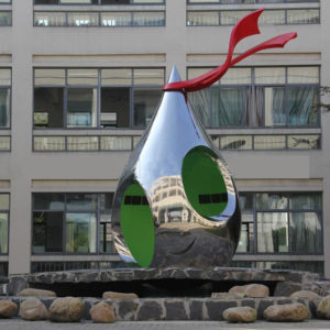 outdoor-metal-sculpture-water-drop-stainless-steel