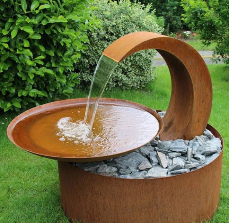 80cm CORTEN steel water bowl decorative garden fountain/waterfall sculptureart.art 80cm CORTEN steel water bowl decorative garden fountain/waterfall sculptureart.art