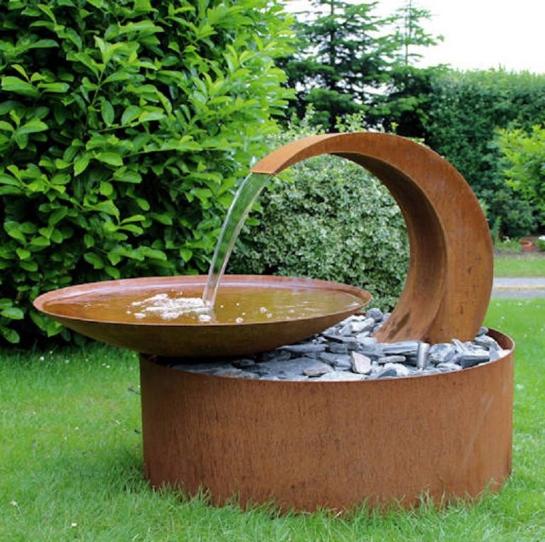80cm CORTEN steel water bowl decorative garden fountain/waterfall sculptureart.art 80cm CORTEN steel water bowl decorative garden fountain/waterfall sculptureart.art